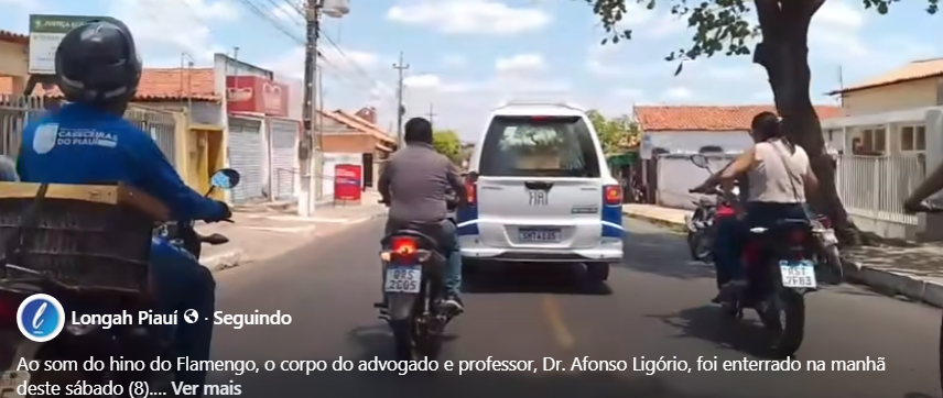 Corpo do advogado e professor Dr. Afonso Ligório é sepultado em Barras-PI